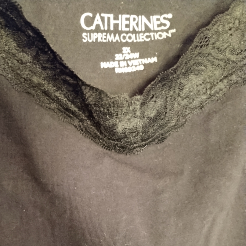 CATHERINE'S SUPREME COLLECTION SIZE 22/24 TANK TOP WITH LACE